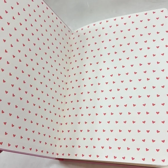 Papyrus Pink Cherry Patterned Notebook with Gold Pen NWT - Picture 2 of 7